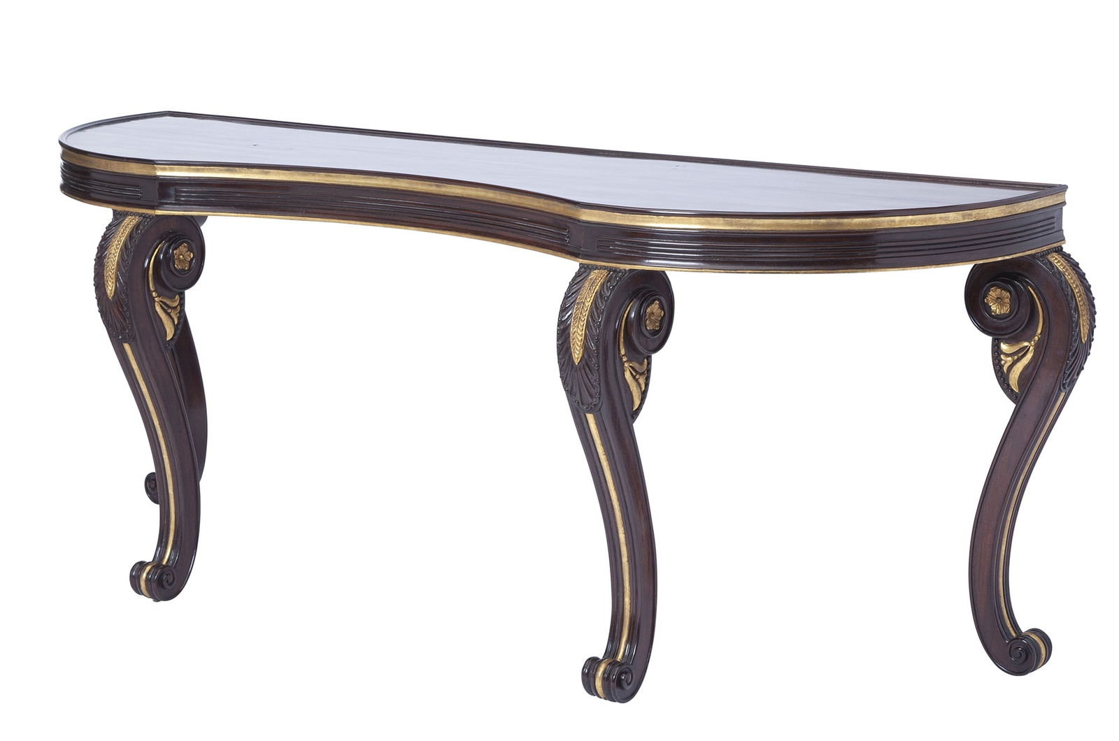 Dessin Fournir Contemporary Parcel Gilt Mahogany Console Table (1 of 5)