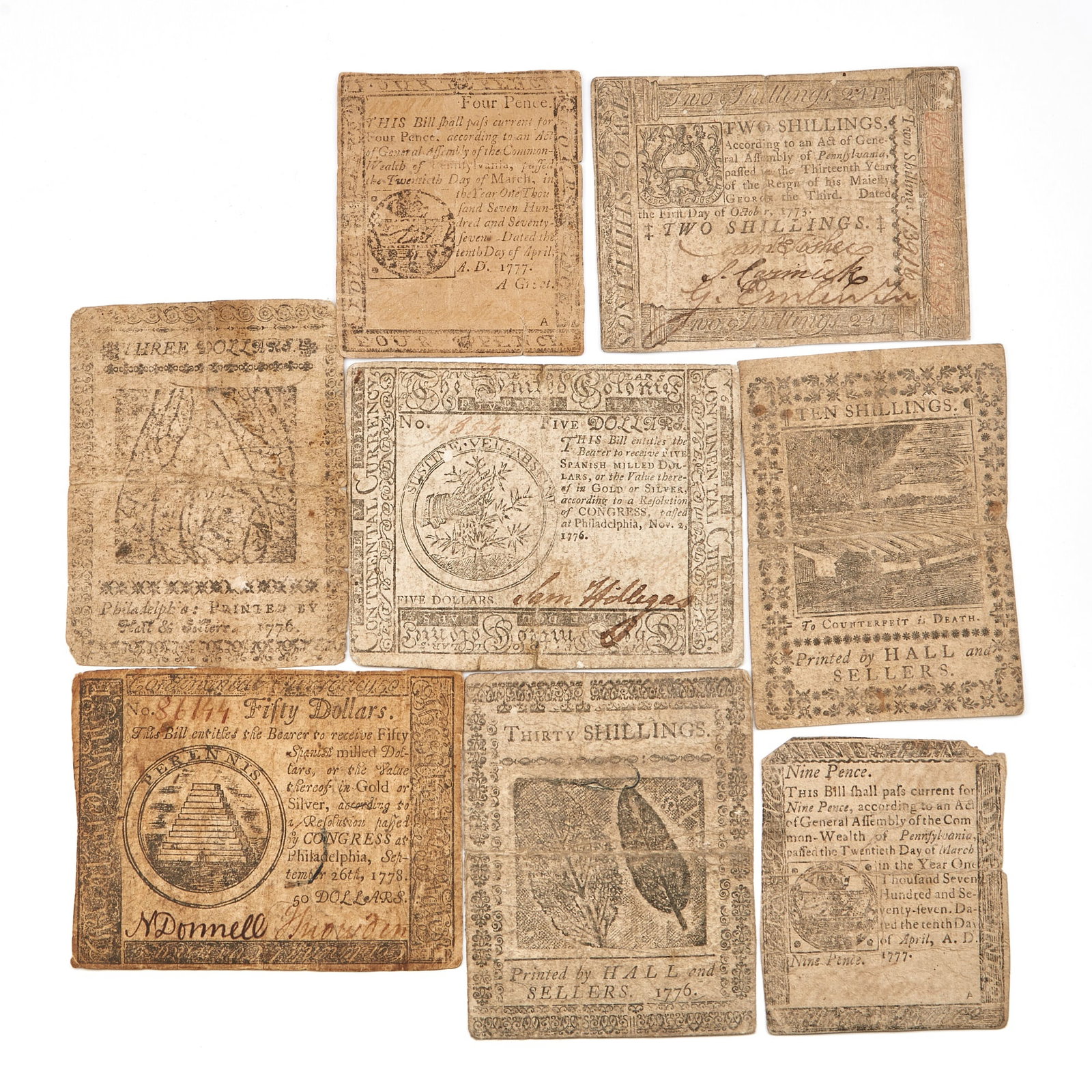 United States Continental and Colonial Currency Group (1 of 3)