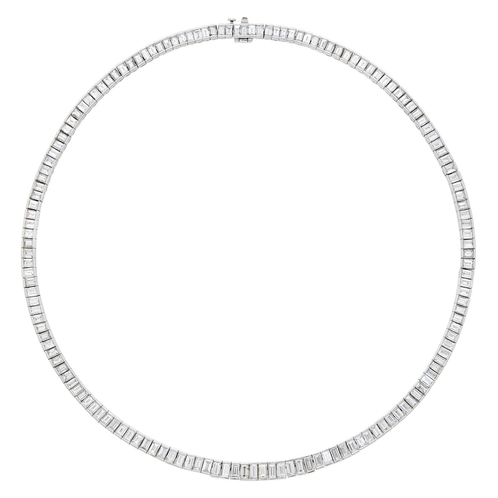 Platinum and Diamond Necklace (1 of 2)