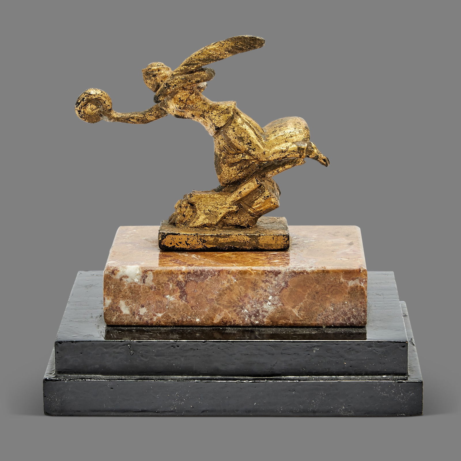 Paul Howard Manship: American, 1885-1966Untitled (Allegory of Summer)Signed P. Manship at baseGilt-bronzeHeight 4 1/2 inches Worn patina