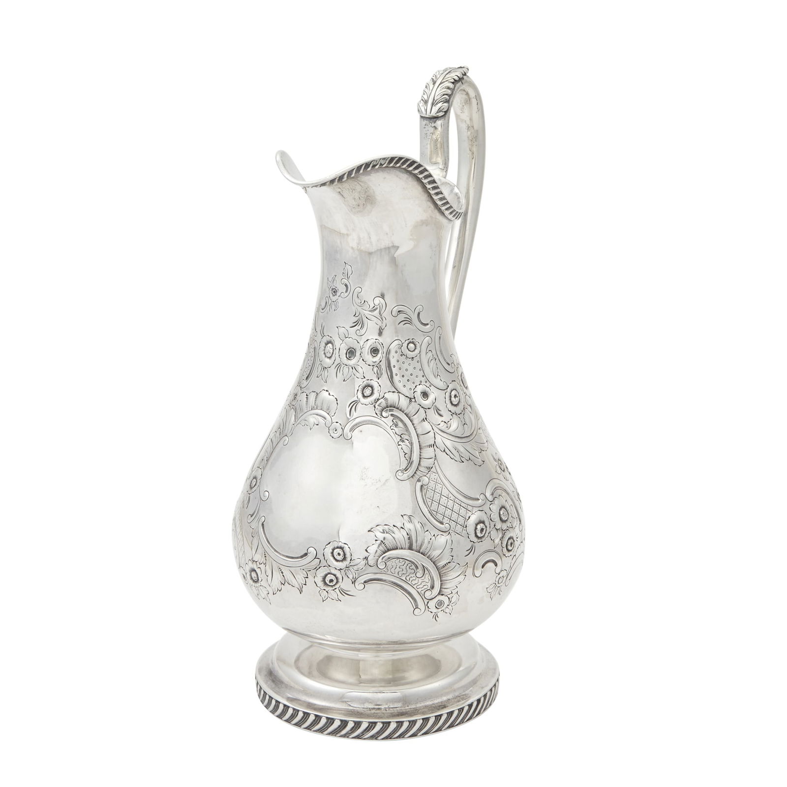 American Silver Water Pitcher H.B. Stanwood, Boston, 1850s (1 of 5)