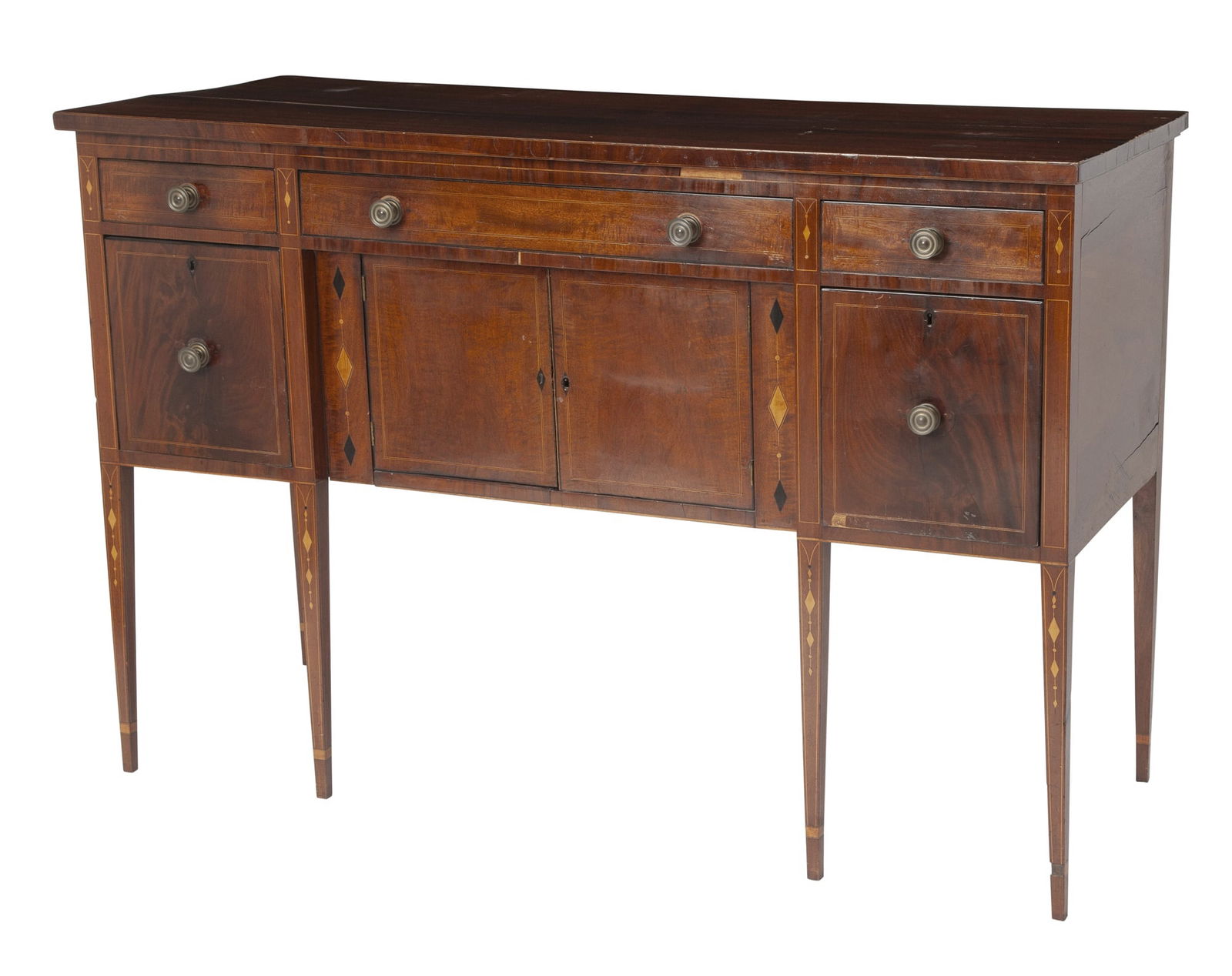 Federal Inlaid Mahogany Sideboard New York State, early 19th century (1 of 8)