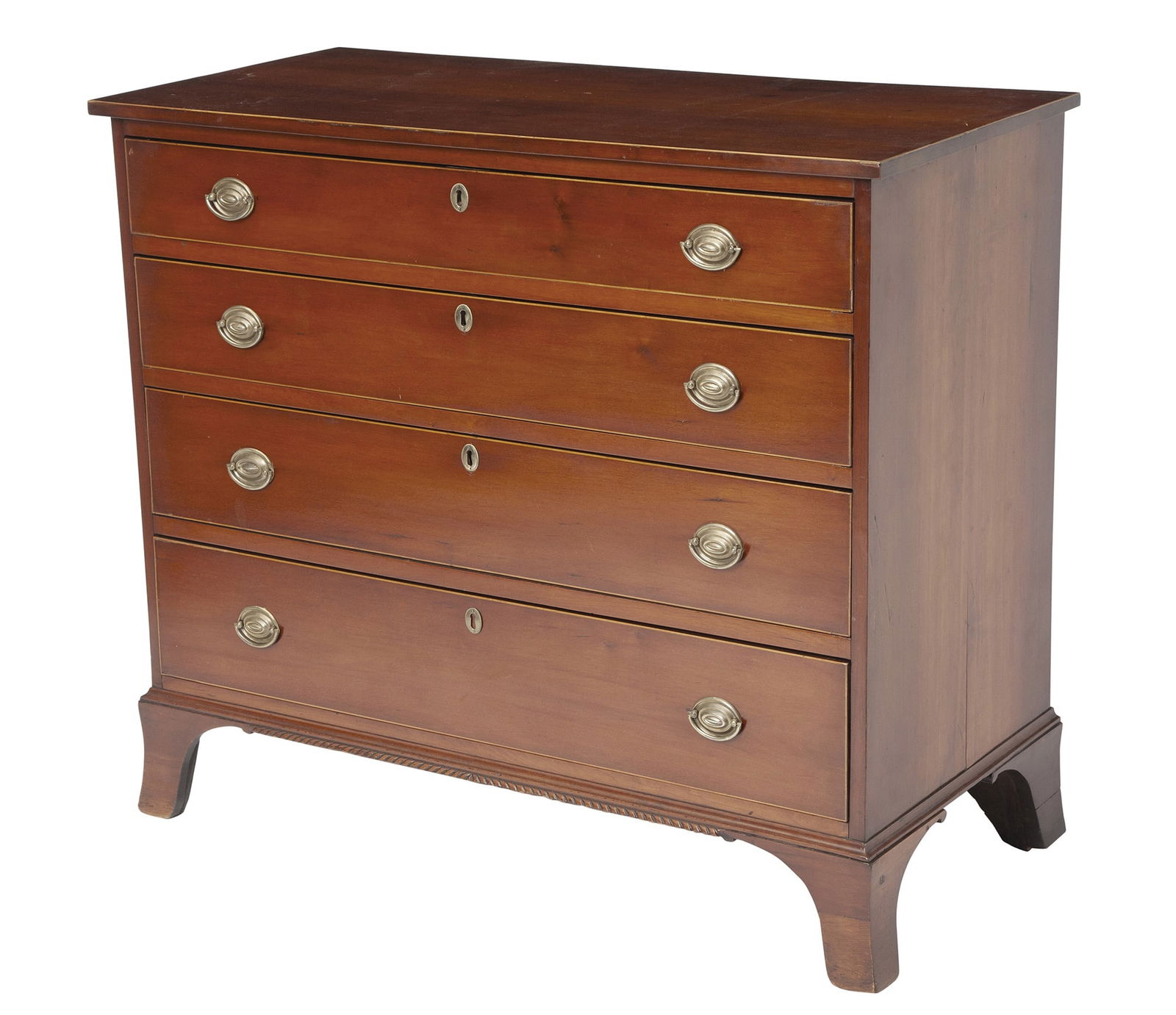 Federal Inlaid Cherry Chest of Drawers Connecticut or New York, circa 1800 (1 of 9)