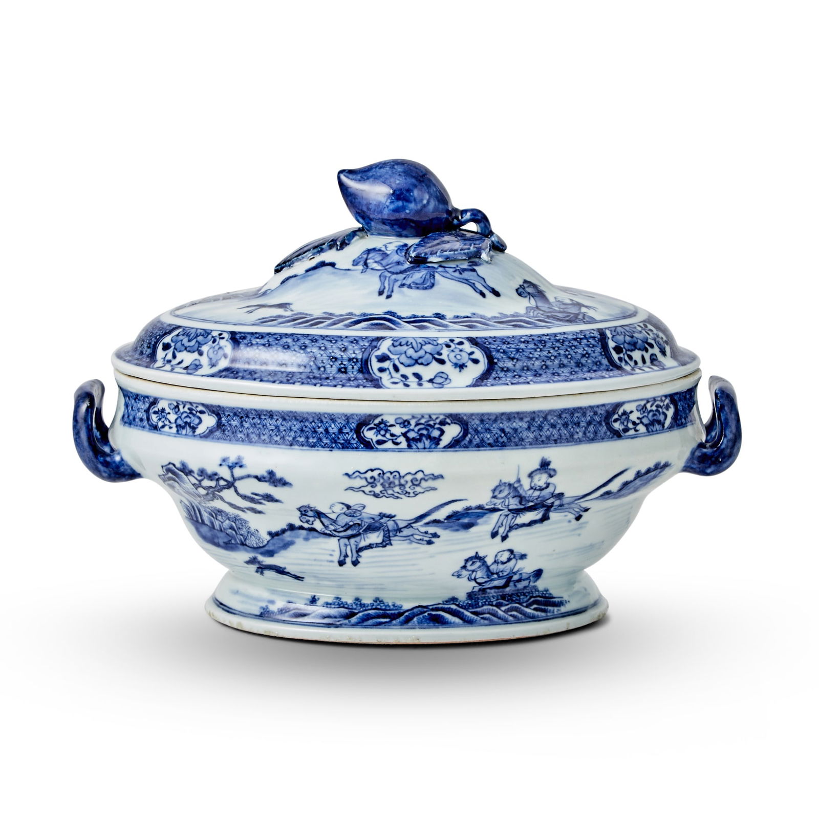 Chinese Blue and White Porcelain Tureen and cover Early 19th century (1 of 3)