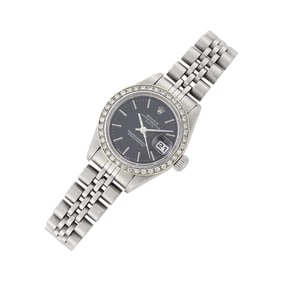 Rolex Stainless Steel and Diamond 'Oyster Perpetual Date' Wristwatch, Ref. 79240