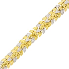 Two-Color Gold and Diamond Bracelet