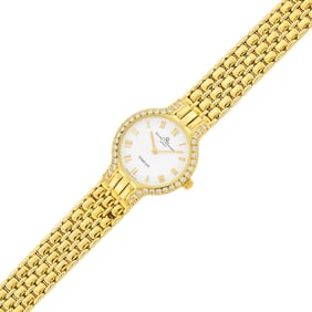 Baume and Mercier Gold and Diamond Wristwatch, Retailed by Tiffany & Co.