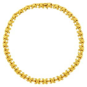Tiffany & Co. Gold 'Signature X' Necklace