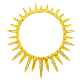 Mapamenos Natepas Gold and Diamond Necklace