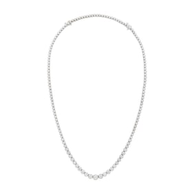 White Gold and Diamond Necklace