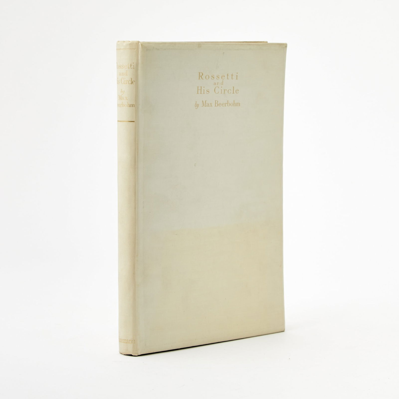 Signed limited edition of Beerbohm's book of caricatures of Rosetti and the Pre-Raphaelites (1 of 3)