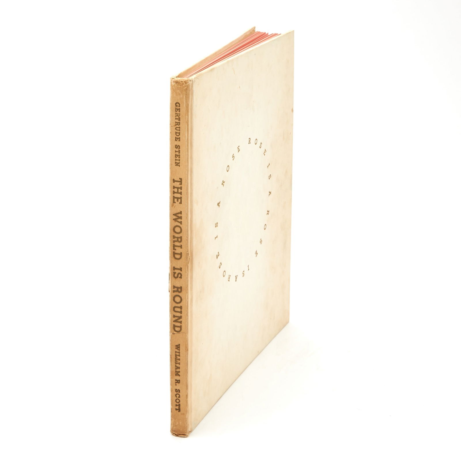 The signed limited edition of Gertrude Stein's only children's book: STEIN, GERTRUDE The World is Round. New York: William R. Scott, [1939]. First edition, one of 350 signed by Stein and illustrator Clement Hurd on a tipped-in leaf. Publisher's gilt lettered white boar