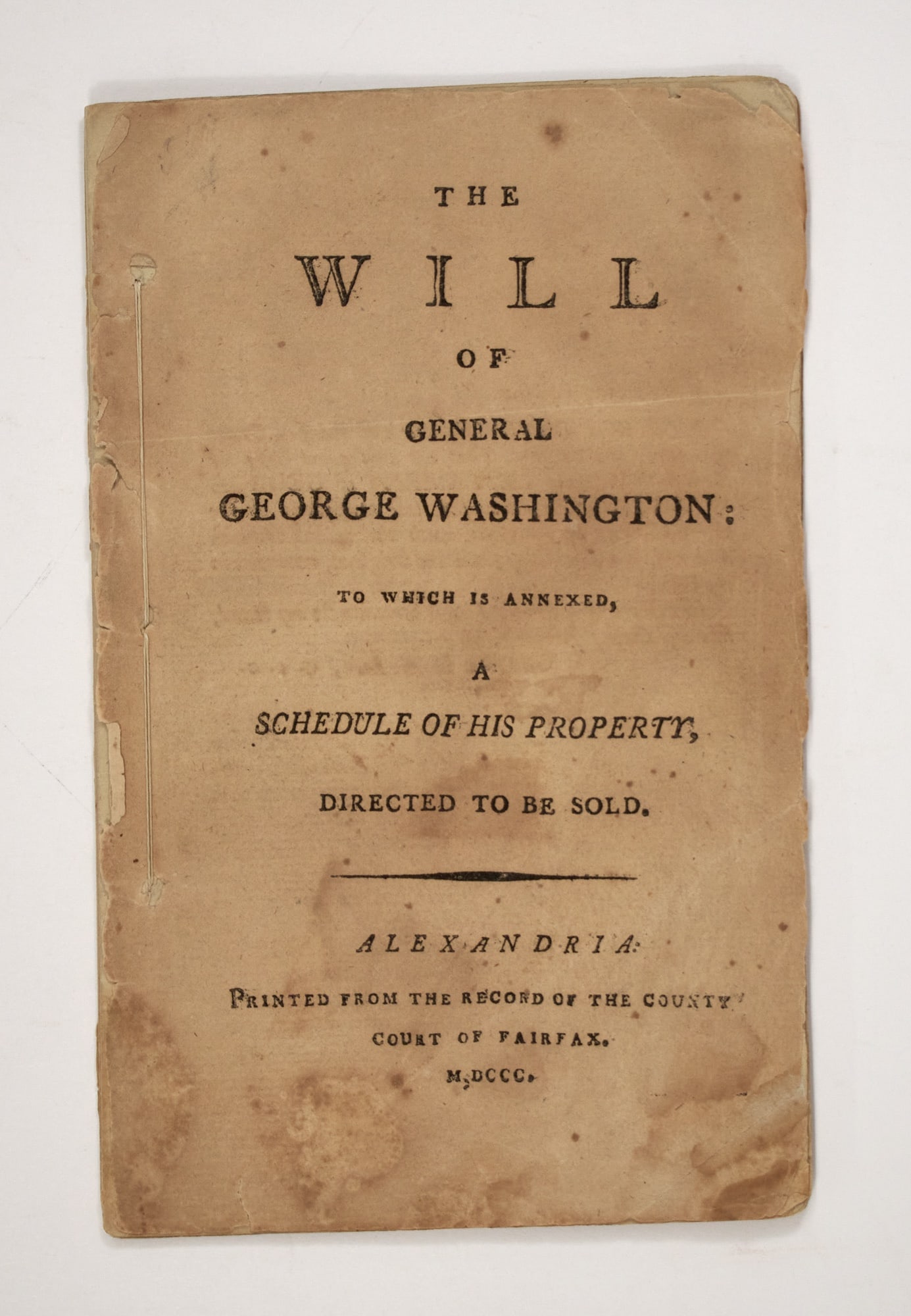 The remarkable Will of George Washington, 1799 (1 of 4)