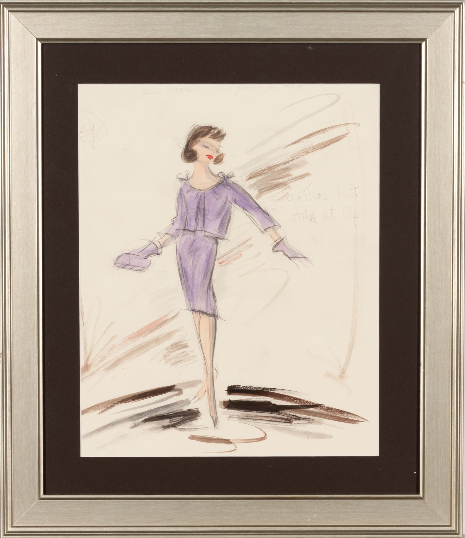 An original sketch for Kim Novak in Vertigo (1 of 1)