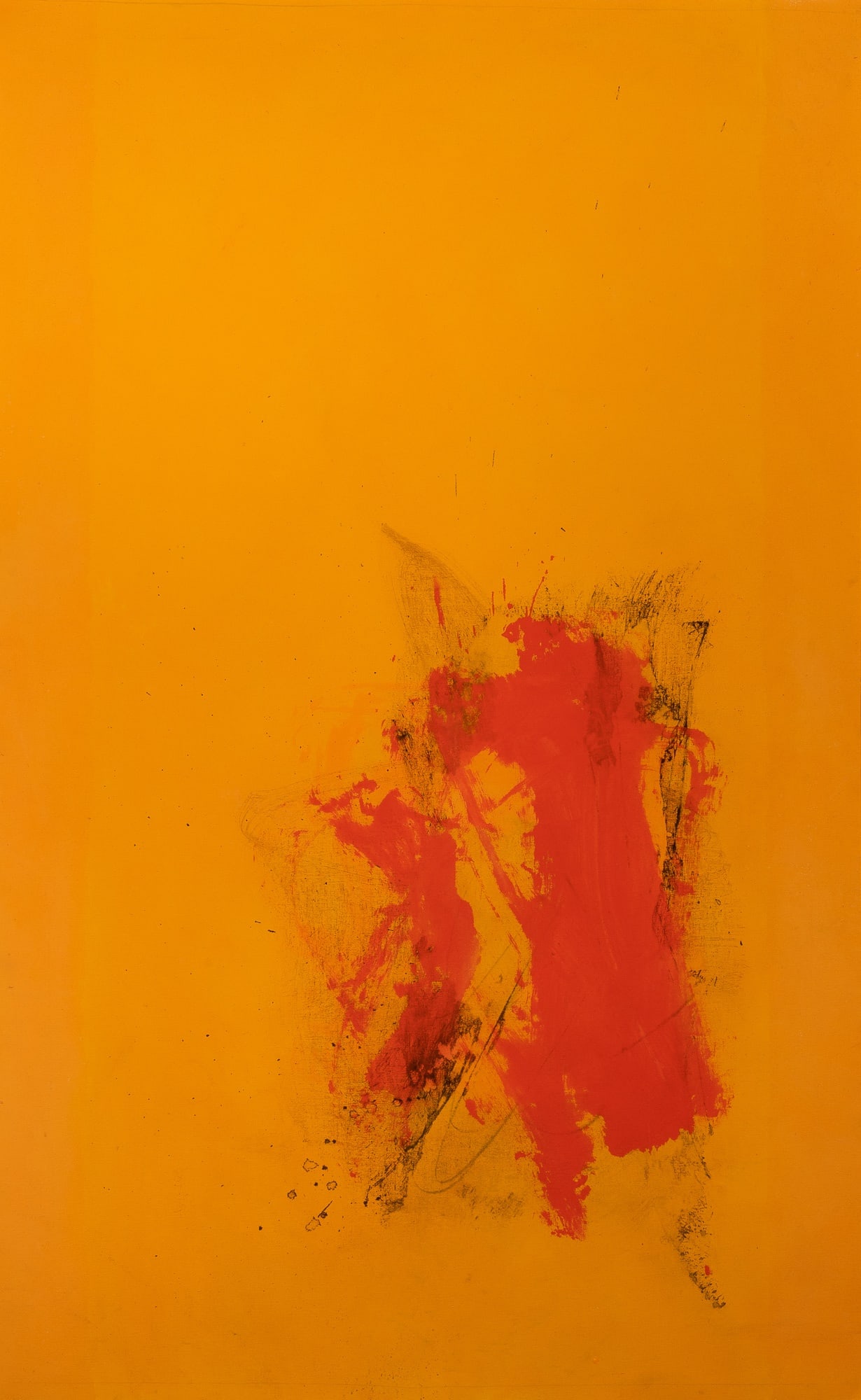 Cleve Gray: American, 1918-2004Cockade, 1977Signed and dated Gray - '77 and inscribed as titled on the reverseAcrylic on canvas75 x 46 1/2 inches (190.5 x 118.1 cm)