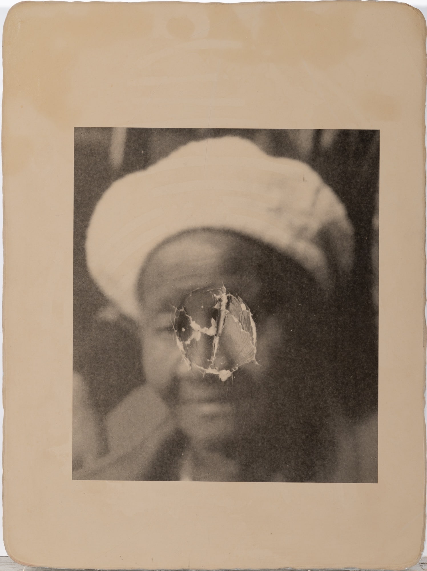 William Pope.L: American, 1955-2023Intimacy Project, 2011Signed, dated and inscribed BAT Pope L 2011 on the reverseRepurposed lithograph stone with photo transfer, from an edition of 18 unique works (this work is the