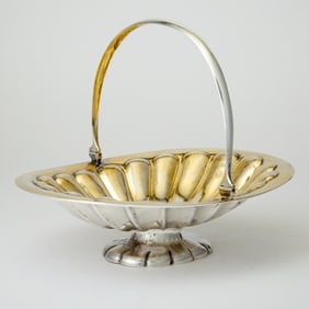 Russian Silver Cake Basket