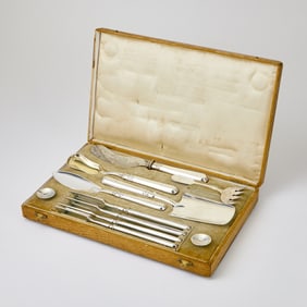 Russian Silver Flatware Service