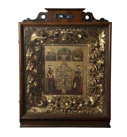 Russian Icon of the Crucifixion