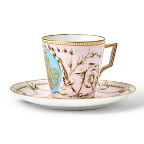 Russian Porcelain Cup and Saucer