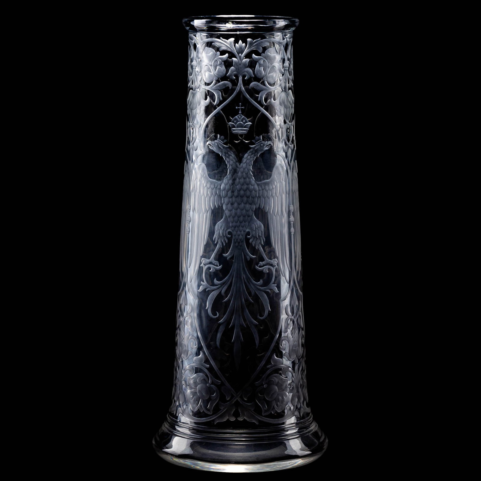 Russian Cut Glass Vase (1 of 3)