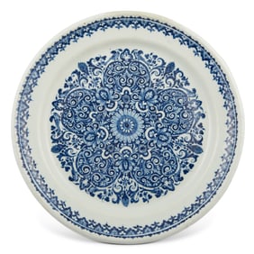Lille Faïence Blue and White Plate Circa 1730
