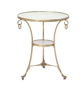 Empire Style Gilt-Bronze and Marble Guéridon