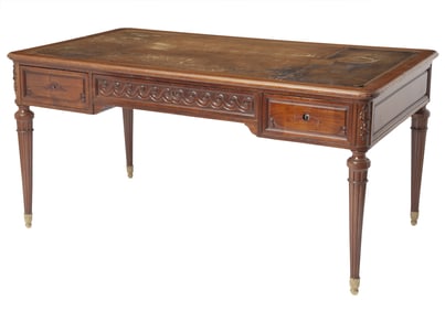 Louis XVI Style Mahogany Writing Table 19th century
