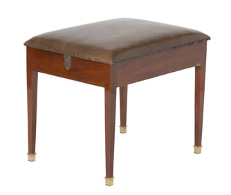 Set of Louis XVI Mahogany Library Steps Late 18th century, stamped CANABAS