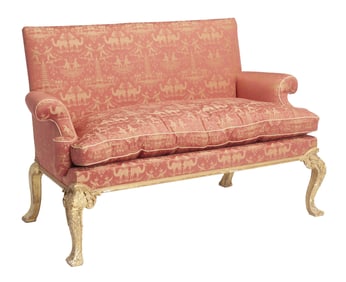 George I Gilt-Gesso Settee Circa 1720