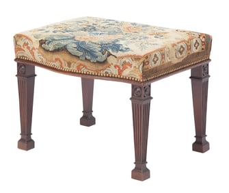 George III Mahogany Stool in the manner of Thomas Chippendale Circa 1770