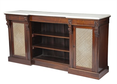 George IV Rosewood Bookcase Cabinet Circa 1825