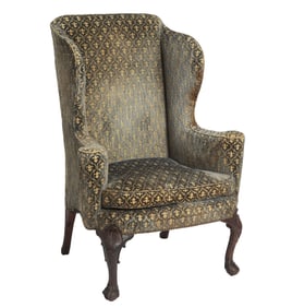 George II Walnut Wing Armchair Circa 1740
