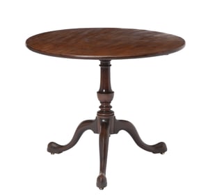 George II Mahogany Tilt-Top Tripod Table Mid 18th Century
