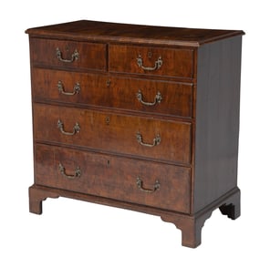 George II Walnut Chest of Drawers Second quarter 18th century