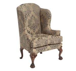 George II Walnut Wing Armchair Second quarter 18th century