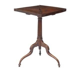 George III Mahogany Envelope Table Third quarter 18th century