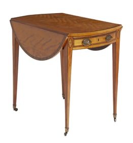 George III Inlaid Satinwood Pembroke Table Circa 1780