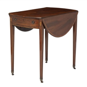 George III Inlaid Mahogany Pembroke Table Last quarter 18th century