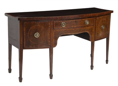 George III Mahogany Bowfront Sideboard