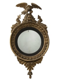 Regency Giltwood Convex Mirror Circa 1815