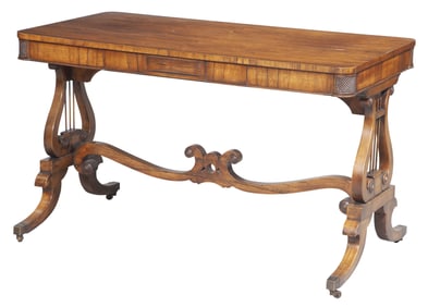Regency Style Rosewood Library Table
