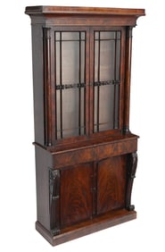 William IV Mahogany Bookcase 19th century