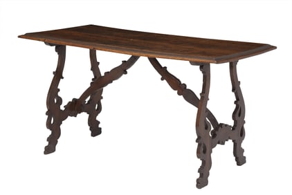Spanish Walnut Trestle Table