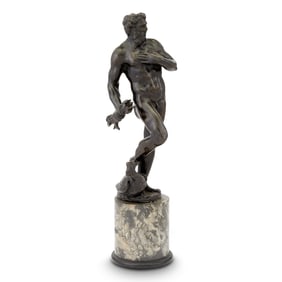 Bronze Figure of Jupiter 17th Century, after a model by Tiziano Aspetti (1557-1606)
