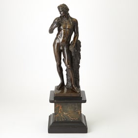 Bronze Figure of Bacchus 18th Century, after the model by Louis Garnier (1638-1728)