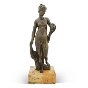 Bronze Figure of Amphitrite 19th Century, after Michel Anguier (1612-1686)