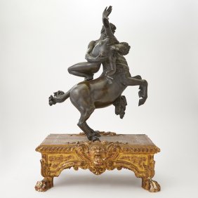 Bronze Group of Nessus and Deianira 19th Century, after a model by Giambologna