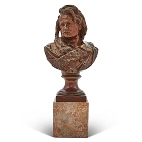 Bronze Bust of Beethoven 19th Century, by Albert-Ernest Carrier-Belleuse (1824-1887)