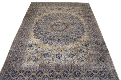 Silk Warp Isfahan Carpet